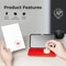 NEO MARK Large Stamp Pad - 3.50"x 6.25", Magnetic Lid, Premium Quality Felt Stamp Pad (Red)